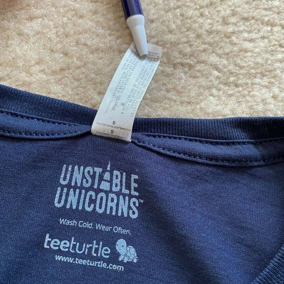 Unstable Unicorns TeeTurtle Juniors L Make Good Choices Adult Graphic Tee - Picture 12 of 12
